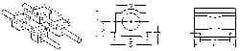 Pacific Bearing - 1/4" ID, 2-1/2" OAL x 0.813" OAH Closed Twin Pillow Block - 2-1/2 Inch Overall Length x 13/16 Inch Overall Height x 1-5/8 Inch Width, - All Tool & Supply