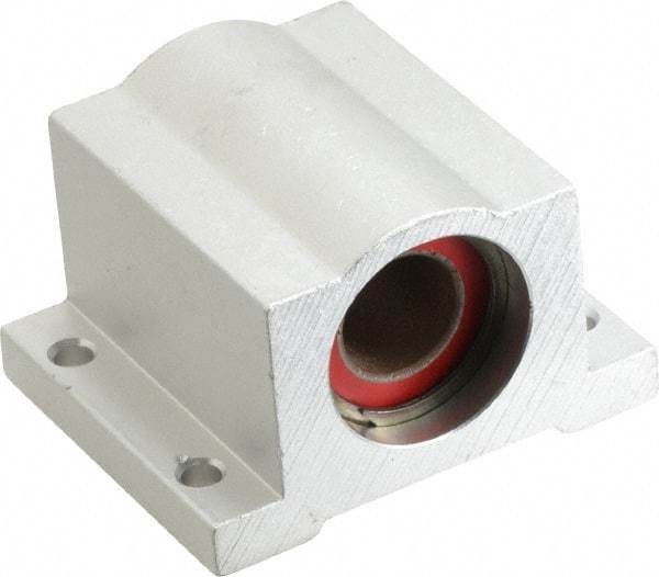 Pacific Bearing - 1/2" ID, 2" OAW x 1.688" OAL x 1-1/4" OAH Closed Single Pillow Block - 1-11/16 Inch Overall Length x 1-1/4 Inch Overall Height x 2 Inch Width, - All Tool & Supply