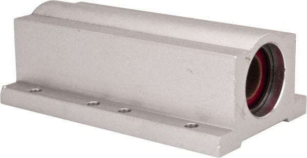 Pacific Bearing - 1/2" ID, 3-1/2" OAL x 1-1/4" OAH Closed Twin Pillow Block - 3-1/2 Inch Overall Length x 1-1/4 Inch Overall Height x 2 Inch Width, - All Tool & Supply