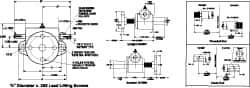 Duff-Norton - 1 Ton Capacity, 6" Lift Height, Upright Mechanical Screw Actuator - Clevis End - All Tool & Supply