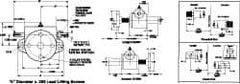 Duff-Norton - 1 Ton Capacity, 6" Lift Height, Upright Mechanical Screw Actuator - Clevis End - All Tool & Supply