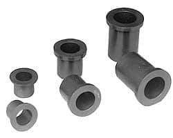 Poly Hi Solidur - 1-3/4" Inside x 2" Outside Diam, Nylon Sleeve Bearing - 2-1/4" Outside Diam, 1/8" Flange Thickness, 1-1/2" OAL - All Tool & Supply