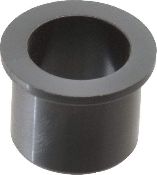 Poly Hi Solidur - 7/16" Inside x 9/16" Outside Diam, Nylon Sleeve Bearing - 11/16" Outside Diam, 1/16" Flange Thickness, 1/2" OAL - All Tool & Supply