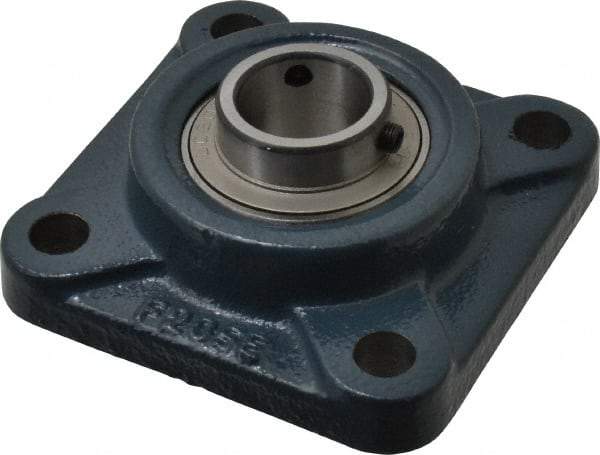 Value Collection - 95mm OAL4-Bolt Metric Flange - 3100 Lb Dyn Cap, Cast Iron - All Tool & Supply