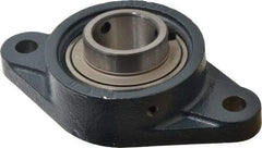 Value Collection - 161mm OAL2-Bolt Flange Bearing - 5650 Lb Dyn Cap, Cast Iron - All Tool & Supply