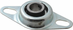 Value Collection - 5/8" ID, 1.126" OAL x 4" OAH 2-Bolt Flange - 1,060 Lb Static Cap, 2,110 Lb Dyn Cap, 3" Btw Mnt Hole Ctrs, Stamped Steel Rubber Mount - All Tool & Supply