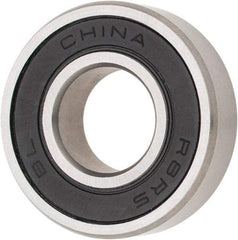 Tritan - 1/2" Bore Diam, 1-1/8" OD, Double Seal Deep Groove Radial Ball Bearing - 5/16" Wide, 1 Row, Round Bore, 535 Lb Static Capacity, 1,148 Lb Dynamic Capacity - All Tool & Supply