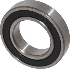 Tritan - 1-1/4" Bore Diam, 2-1/4" OD, Double Seal Deep Groove Radial Ball Bearing - 1/2" Wide, 1 Row, Round Bore, 2,090 Lb Static Capacity, 3,150 Lb Dynamic Capacity - All Tool & Supply