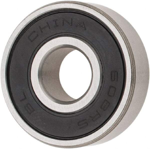 Tritan - 8mm Bore Diam, 22mm OD, Double Seal Deep Groove Radial Ball Bearing - 7mm Wide, 1 Row, Round Bore, 310 Lb Static Capacity, 740 Lb Dynamic Capacity - All Tool & Supply