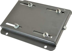 Made in USA - 5/16" Bolt Steel Rigid Fixed Base Motor Base - Adjusting Single Screw, 145T NEMA Frame - All Tool & Supply