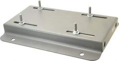 Made in USA - 3/8" Bolt Steel Rigid Fixed Base Motor Base - Adjusting Single Screw, 213T NEMA Frame - All Tool & Supply