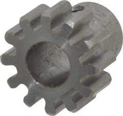 Browning - 24 Pitch, 1/2" Pitch Diam, 12 Tooth Spur Gear - 1/4" Bore Diam, 3/8" Hub Diam, Steel - All Tool & Supply