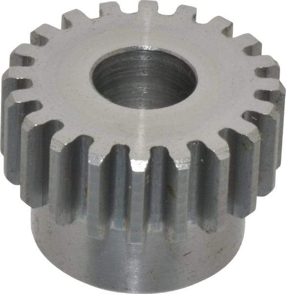 Browning - 16 Pitch, 1-1/4" Pitch Diam, 20 Tooth Spur Gear - 1/2" Bore Diam, 1-1/16" Hub Diam, Steel - All Tool & Supply