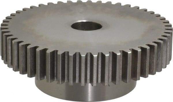 Browning - 12 Pitch, 4" Pitch Diam, 48 Tooth Spur Gear - 3/4" Bore Diam, 2-1/2" Hub Diam, Steel - All Tool & Supply