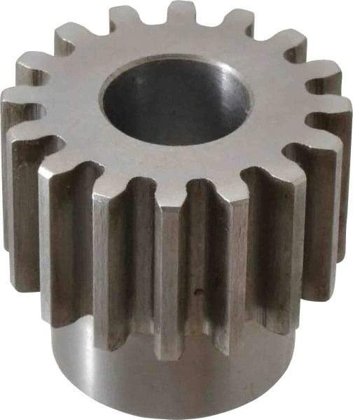 Browning - 10 Pitch, 1.6" Pitch Diam, 16 Tooth Spur Gear - 3/4" Bore Diam, 1-5/16" Hub Diam, Steel - All Tool & Supply