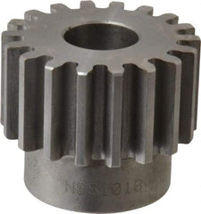 Browning - 10 Pitch, 1.8" Pitch Diam, 18 Tooth Spur Gear - 3/4" Bore Diam, 1-33/64" Hub Diam, Steel - All Tool & Supply