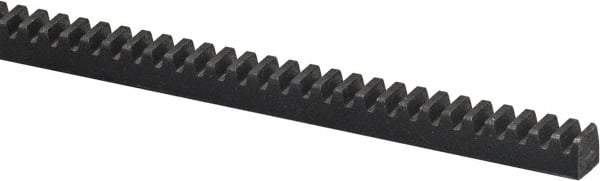 Browning - 2" Face Width, 6 Feet Long, 1-1/2" Thick Steel Gear Rack - Gray, 6 Pitch, 20° Pressure Angle - All Tool & Supply