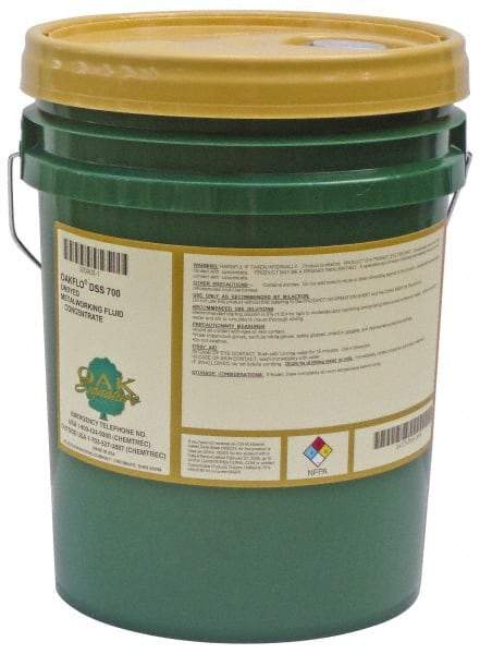 Oak Signature - Oakflo DSS 706-AFC, 5 Gal Pail Cutting Fluid - Semisynthetic, For Drilling, Milling, Reaming, Tapping, Turning - All Tool & Supply