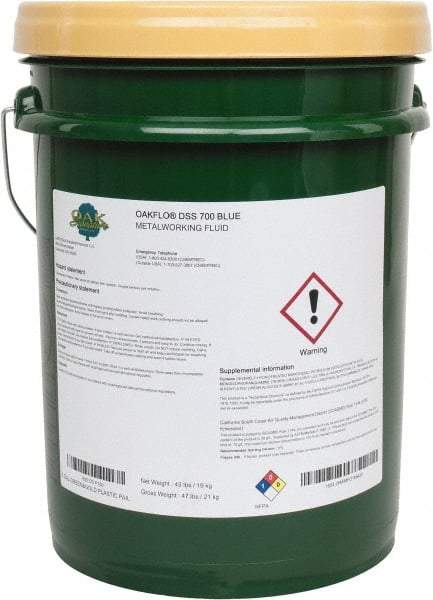 Oak Signature - Oakflo DSS 700B, 5 Gal Pail Cutting & Grinding Fluid - Semisynthetic - All Tool & Supply