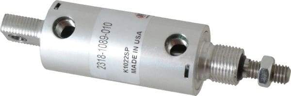 ARO/Ingersoll-Rand - 1" Stroke x 1-1/8" Bore Double Acting Air Cylinder - 1/8 Port, 3/8-16 Rod Thread - All Tool & Supply