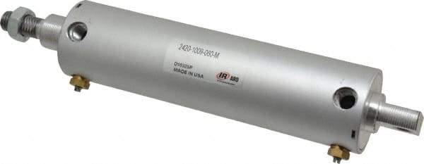 ARO/Ingersoll-Rand - 6" Stroke x 2" Bore Double Acting Air Cylinder - 1/4 Port, 5/8-11 Rod Thread - All Tool & Supply