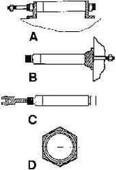 ARO/Ingersoll-Rand - Air Cylinder L Bracket - For 2-1/2" Air Cylinders, Use with ARO Economair Cylinders - All Tool & Supply