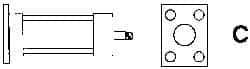 ARO/Ingersoll-Rand - Air Cylinder MF2 Cap Flange Mount Kit - For 2-1/2" Air Cylinders, Use with Provenair Series - All Tool & Supply