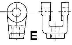 ARO/Ingersoll-Rand - Air Cylinder Rod Clevis - For 1-1/2, 2 & 2-1/2" Air Cylinders, Use with Provenair Series - All Tool & Supply