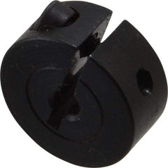 Climax Metal Products - 1/8" Bore, Steel, One Piece Clamp Collar - 11/16" Outside Diam, 5/16" Wide - All Tool & Supply