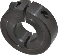 Climax Metal Products - 9/16" Bore, Steel, One Piece Clamp Collar - 1-5/16" Outside Diam, 7/16" Wide - All Tool & Supply