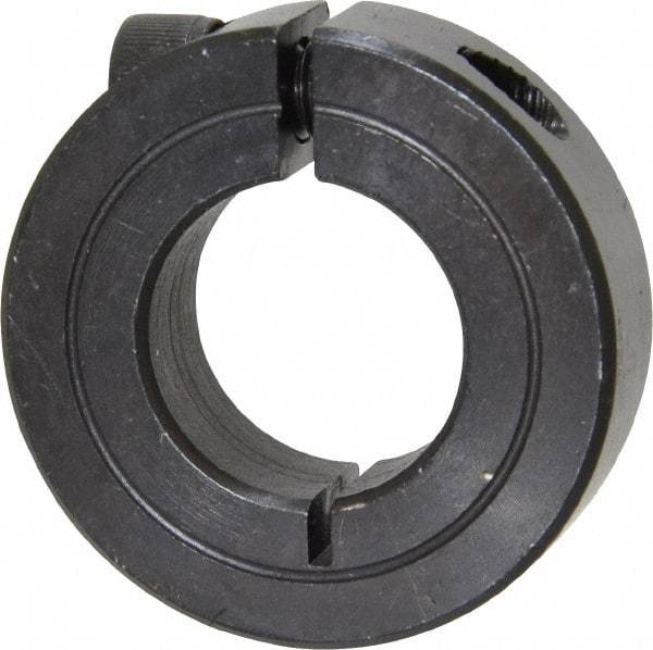 Climax Metal Products - 13/16" Bore, Steel, One Piece One Piece Split Shaft Collar - 1-5/8" Outside Diam, 1/2" Wide - All Tool & Supply