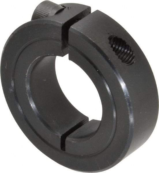 Climax Metal Products - 15/16" Bore, Steel, One Piece One Piece Split Shaft Collar - 1-3/4" Outside Diam, 1/2" Wide - All Tool & Supply