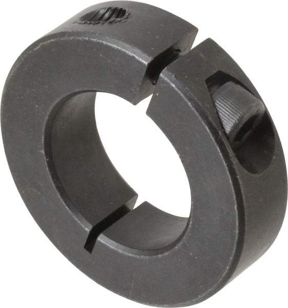 Climax Metal Products - 1-1/16" Bore, Steel, One Piece One Piece Split Shaft Collar - 1-7/8" Outside Diam, 1/2" Wide - All Tool & Supply