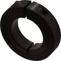 Climax Metal Products - 1-3/16" Bore, Steel, One Piece Clamp Collar - 2-1/16" Outside Diam, 1/2" Wide - All Tool & Supply