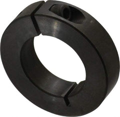 Climax Metal Products - 1-5/16" Bore, Steel, One Piece One Piece Split Shaft Collar - 2-1/4" Outside Diam, 9/16" Wide - All Tool & Supply