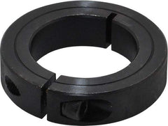 Climax Metal Products - 1-1/2" Bore, Steel, One Piece Clamp Collar - 2-3/8" Outside Diam, 9/16" Wide - All Tool & Supply