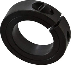 Climax Metal Products - 1-5/8" Bore, Steel, One Piece Clamp Collar - 2-5/8" Outside Diam, 11/16" Wide - All Tool & Supply