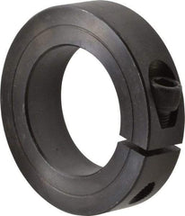 Climax Metal Products - 1-11/16" Bore, Steel, One Piece One Piece Split Shaft Collar - 2-3/4" Outside Diam, 11/16" Wide - All Tool & Supply