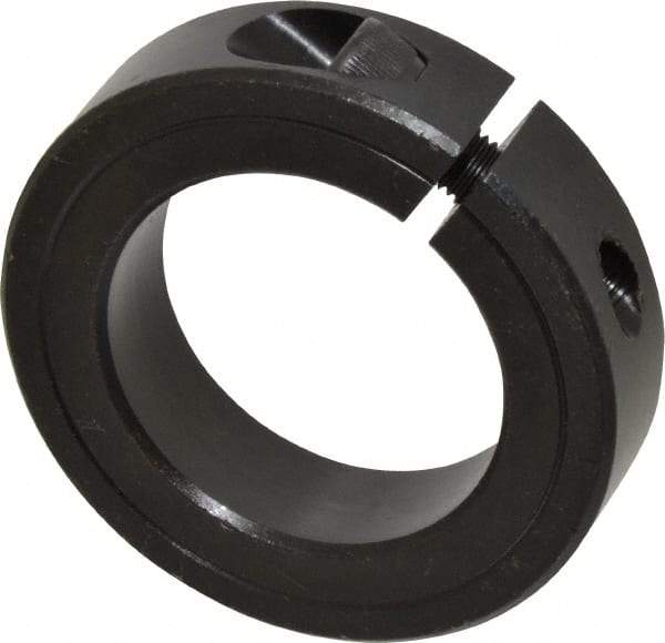 Climax Metal Products - 1-3/4" Bore, Steel, One Piece Clamp Collar - 2-3/4" Outside Diam, 11/16" Wide - All Tool & Supply