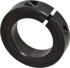 Climax Metal Products - 1-3/4" Bore, Steel, One Piece Clamp Collar - 2-3/4" Outside Diam, 11/16" Wide - All Tool & Supply