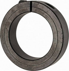 Climax Metal Products - 2-3/16" Bore, Steel, One Piece Clamp Collar - 3-1/4" Outside Diam, 3/4" Wide - All Tool & Supply