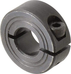 Climax Metal Products - 12mm Bore, Steel, One Piece Clamp Collar - 1-1/8" Outside Diam - All Tool & Supply