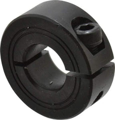 Climax Metal Products - 15mm Bore, Steel, One Piece Clamp Collar - 1-3/8" Outside Diam - All Tool & Supply