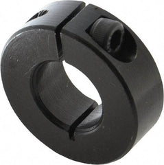 Climax Metal Products - 18mm Bore, Steel, One Piece Clamp Collar - 1-1/2" Outside Diam - All Tool & Supply