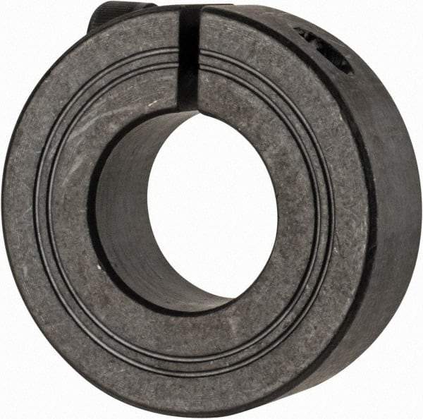 Climax Metal Products - 21mm Bore, Steel, One Piece Clamp Collar - 1-3/4" Outside Diam - All Tool & Supply