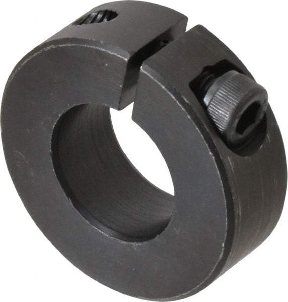 Climax Metal Products - 22mm Bore, Steel, One Piece Clamp Collar - 1-3/4" Outside Diam - All Tool & Supply