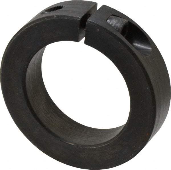 Climax Metal Products - 40mm Bore, Steel, One Piece Clamp Collar - 2-3/8" Outside Diam - All Tool & Supply