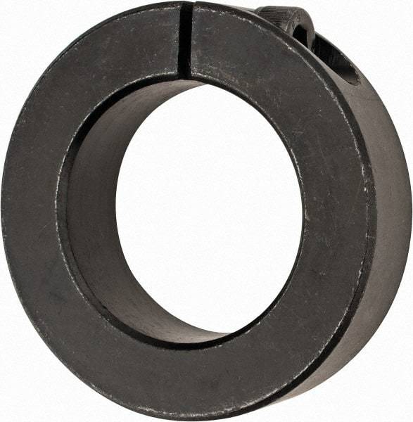 Climax Metal Products - 45mm Bore, Steel, One Piece Clamp Collar - 2-7/8" Outside Diam - All Tool & Supply