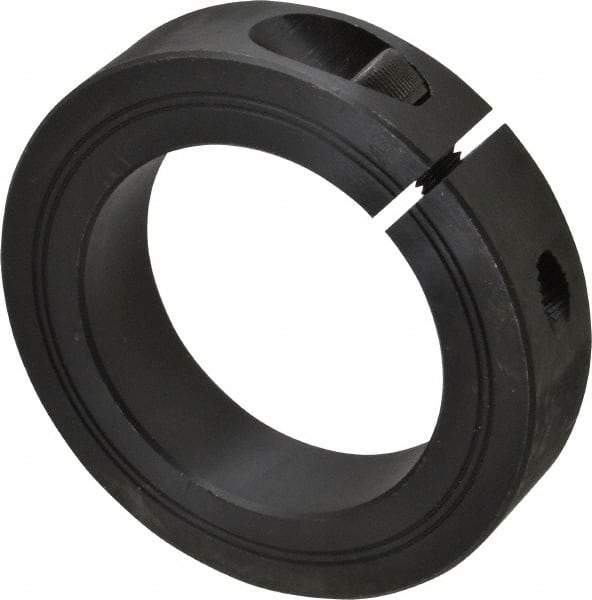 Climax Metal Products - 55mm Bore, Steel, One Piece Clamp Collar - 3-1/4" Outside Diam - All Tool & Supply