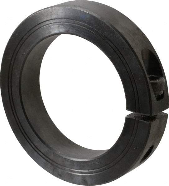 Climax Metal Products - 70mm Bore, Steel, One Piece Clamp Collar - 4" Outside Diam - All Tool & Supply